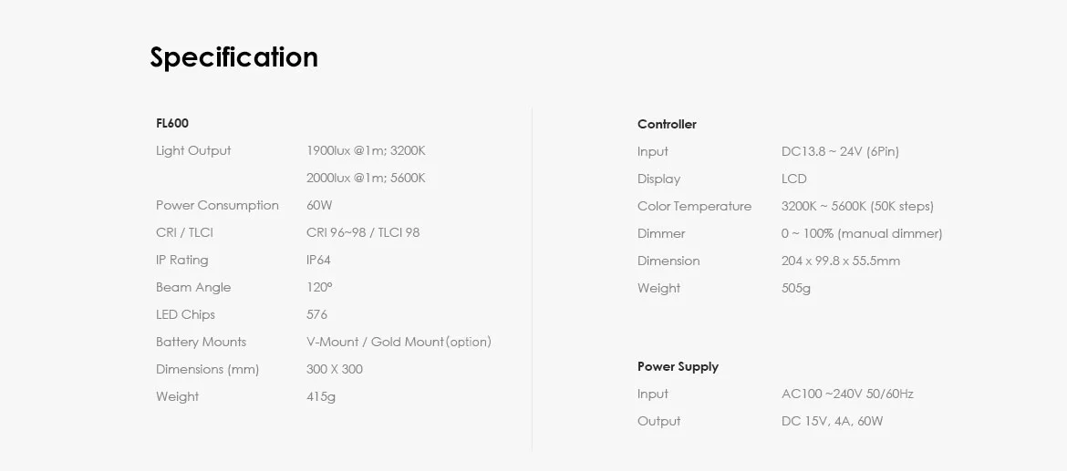 FL600 KIT Flexible LED